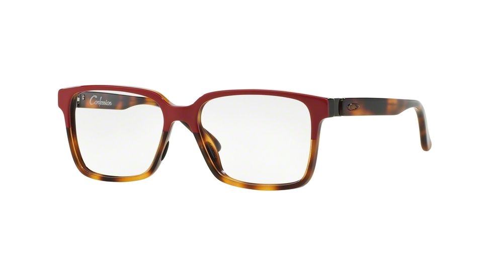 Oakley Confession Progressive Prescription Eyeglasses 112804-52 - Pink Tortoise Frame