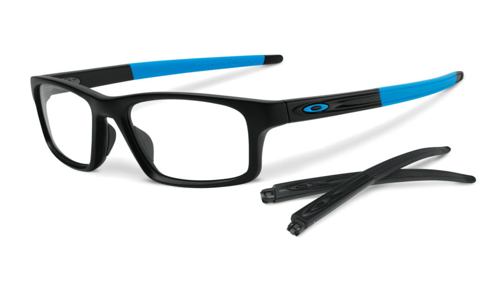 Oakley Crosslink Pitch Bifocal Prescription Eyeglasses, Frost/Black Frame, OX8037-1152BI