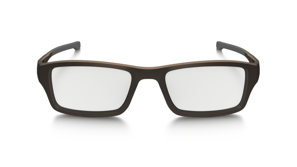 Oakley OX8039-0455 Chamfer Eyeglass Frames, Satin Brownstone Frame