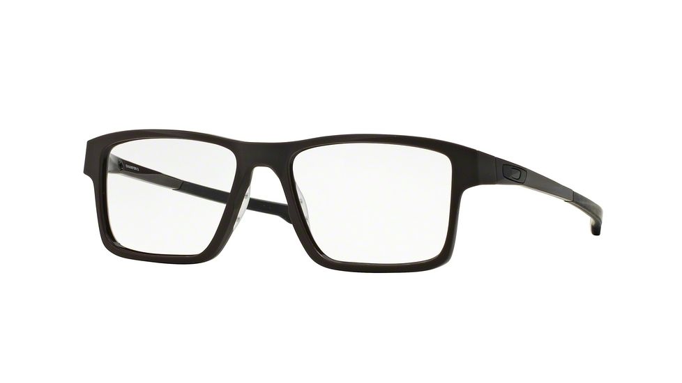 Oakley Chamfer 2 Single Vision Prescription Eyeglasses 804004-52 - Satin Brownstone Frame