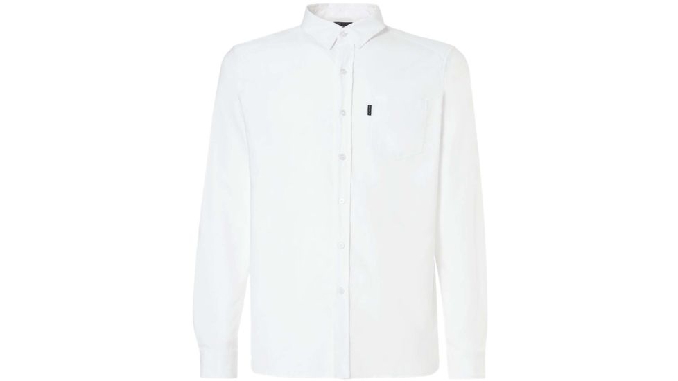 Oakley Oxford Long Sleeve Shirt - Mens, White, Large, 401885-100-L