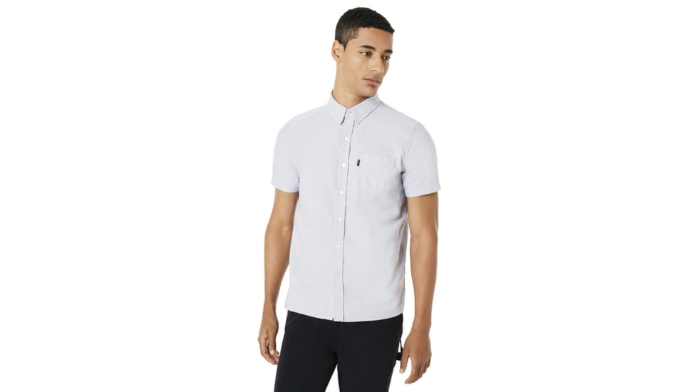 Oakley Oxford Short Sleeve - Mens, Stone Gray, Large 401886-22Y-L