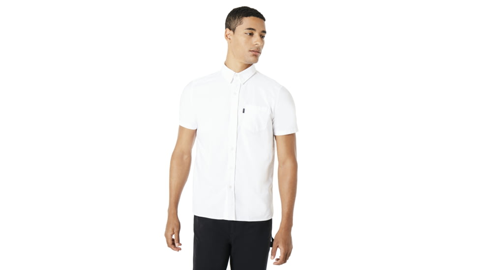 Oakley Oxford Short Sleeve - Mens, White, Small, 401886-100-S