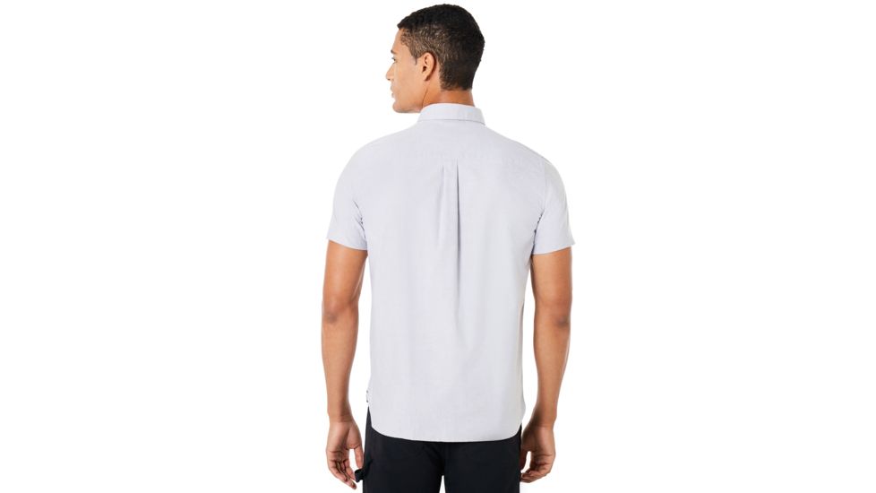 Oakley Oxford Short Sleeve Shirt - Mens, Stone Gray, Medium, 401886-22Y-M