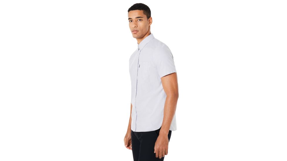 Oakley Oxford Short Sleeve Shirt - Mens, Stone Gray, Medium, 401886-22Y-M