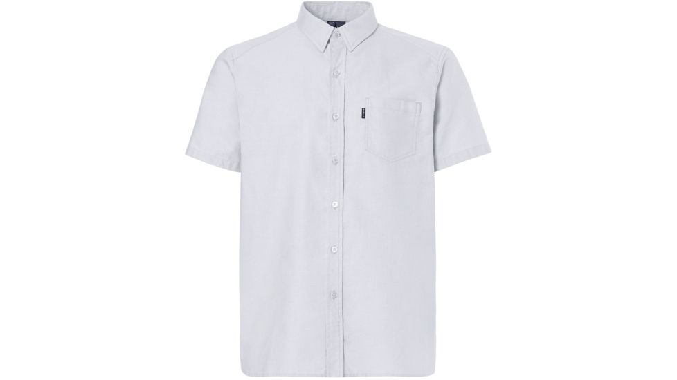 Oakley Oxford Short Sleeve Shirt - Mens, Stone Gray, Medium, 401886-22Y-M