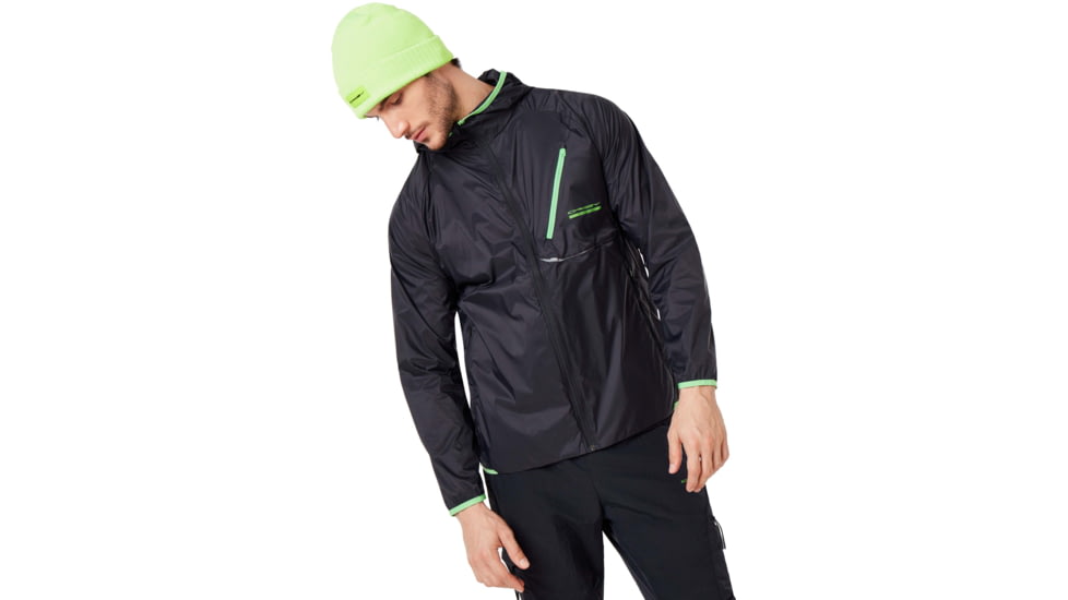 Oakley Packable Jacket - Mens, Blackout, Extra Large, 412798-02E-XL