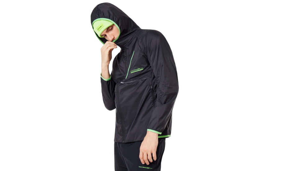 Oakley Packable Jacket - Mens, Blackout, Extra Large, 412798-02E-XL