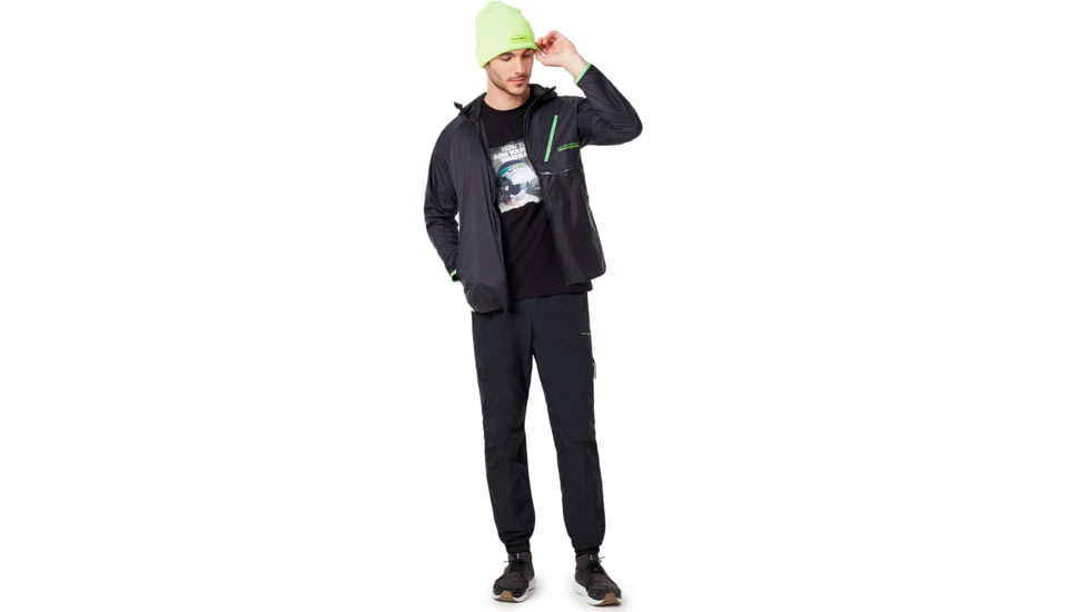 Oakley Packable Jacket - Mens, Blackout, Extra Large, 412798-02E-XL