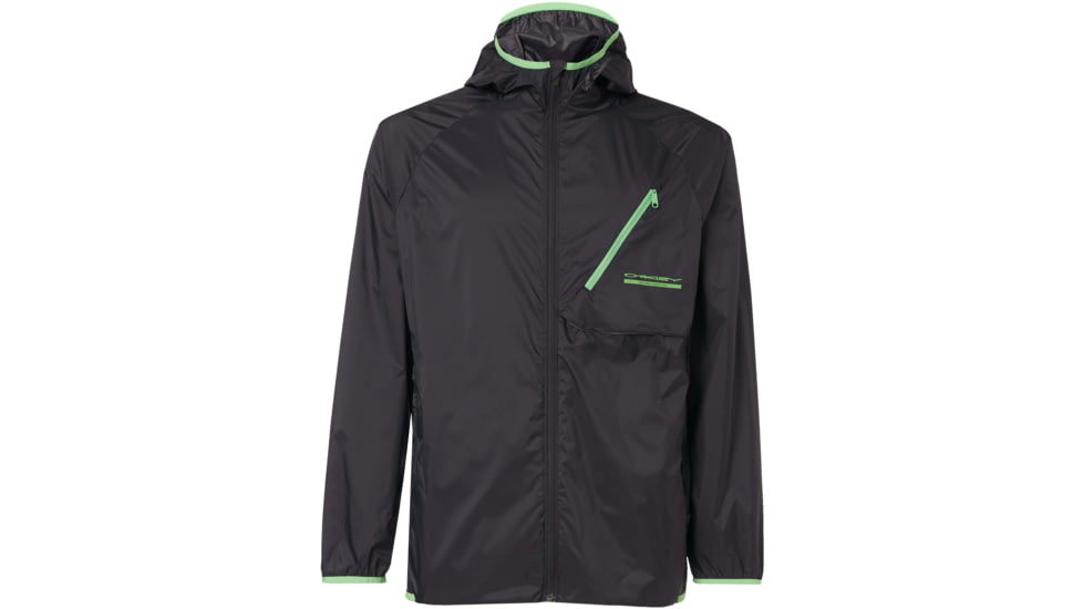 Oakley Packable Jacket - Mens, Blackout, Extra Large, 412798-02E-XL