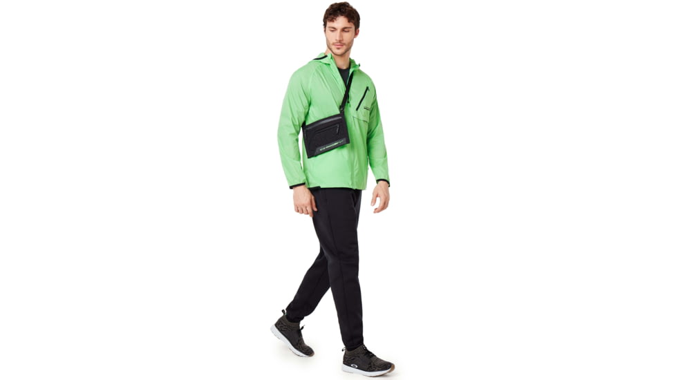 Oakley Packable Jacket - Mens, Laser Green, Extra Small, 412798-73E-XS