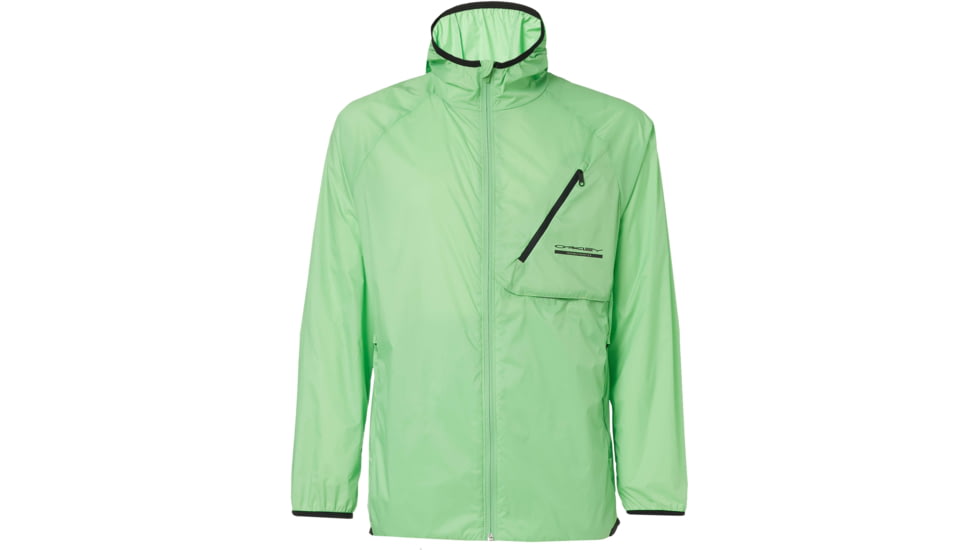 Oakley Packable Jacket - Mens, Laser Green, Extra Small, 412798-73E-XS