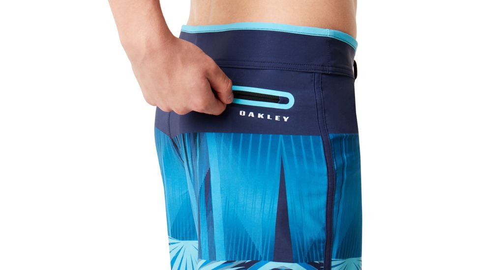 Oakley Palm Geometric Boardshort 19 in- Mens, Atol Blue Palm P, 34, 482566-99B-34