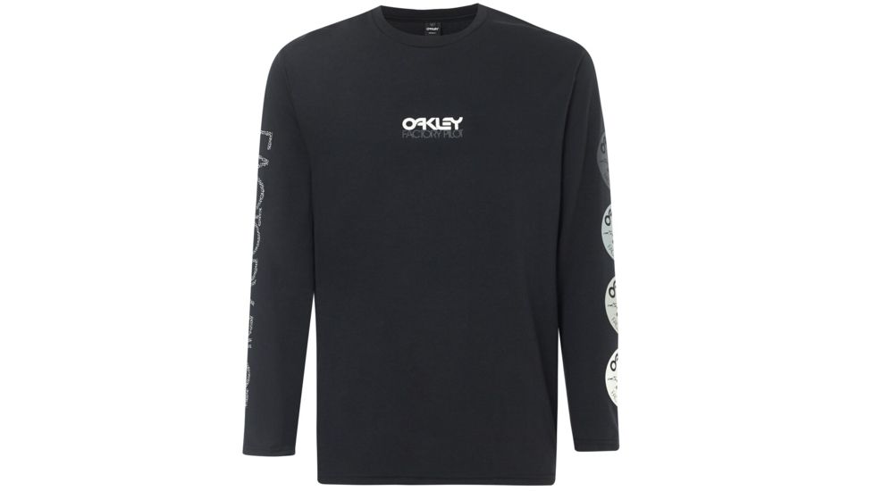 Oakley Patchsticker Ls Tee - Mens, Blackout, 2XL, 457740-02E-XXL