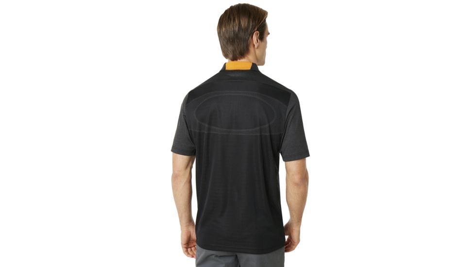 Oakley Perf Ellipse Golf Polo Short Sleeve - Mens, Jet Black Heather, Large 434340-01S-L