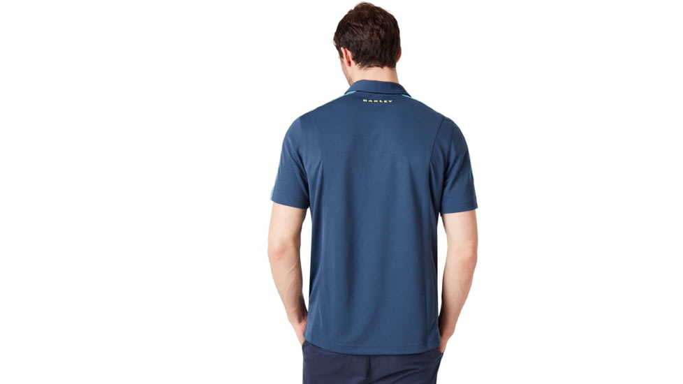 Oakley Perforated Solid Polo - Mens, Foggy Blue, Extra Large, 434399-6FB-XL