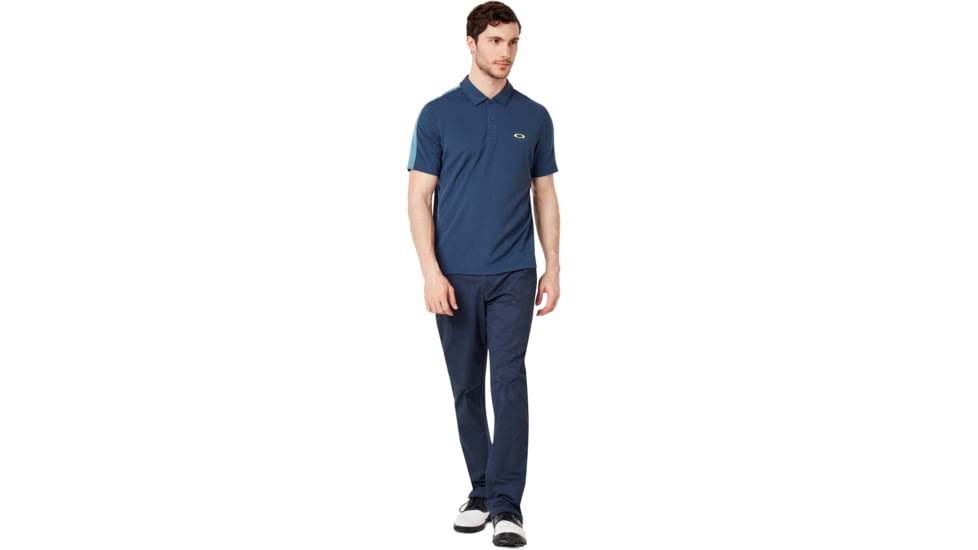 Oakley Perforated Solid Polo - Mens, Foggy Blue, Extra Large, 434399-6FB-XL