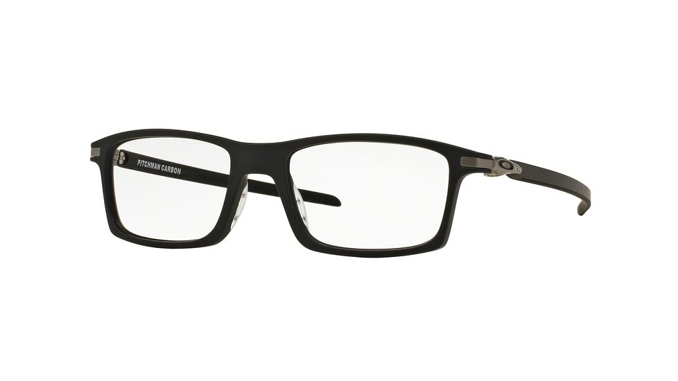 Oakley PITCHMAN CARBON OX8092 Eyeglass Frames 809201-53 - Satin Black Frame