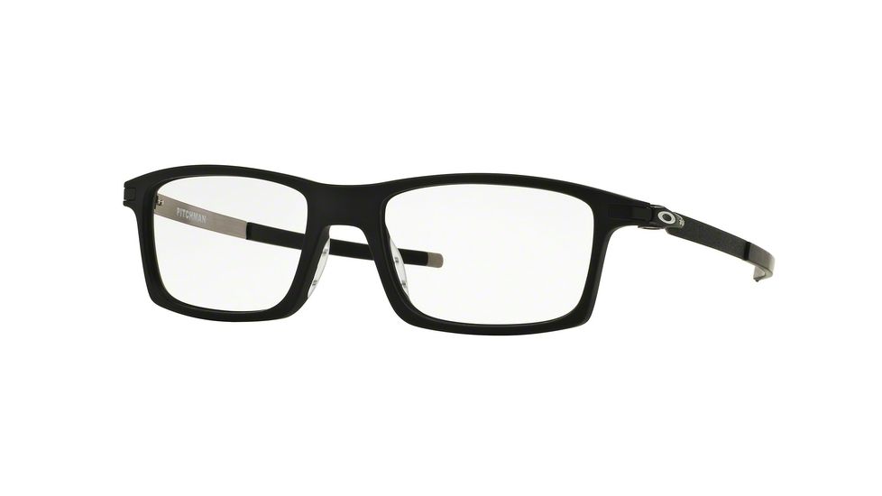 Oakley PITCHMAN OX8050 Progressive Prescription Eyeglasses 805001-55 - Satin Black Frame