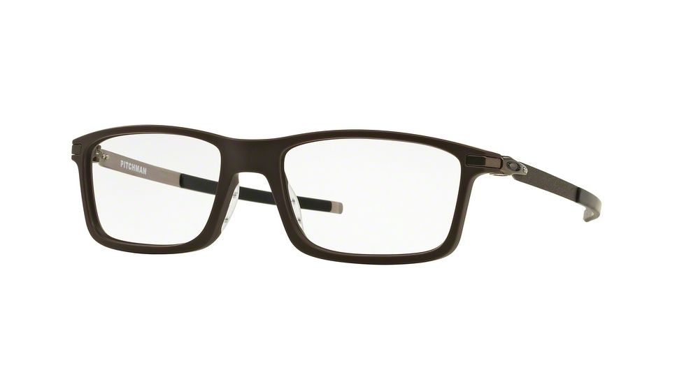 Oakley PITCHMAN OX8050 Progressive Prescription Eyeglasses 805004-55 - Satin Brownstone Frame