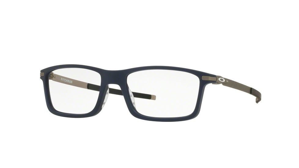 Oakley PITCHMAN OX8050 Progressive Prescription Eyeglasses 805008-53 - Universal Blue Frame