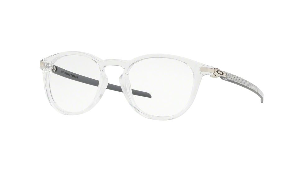 Oakley PITCHMAN R CARBON OX8149 Eyeglass Frames 814903-50 - Polished Clear Frame, Clear Lenses