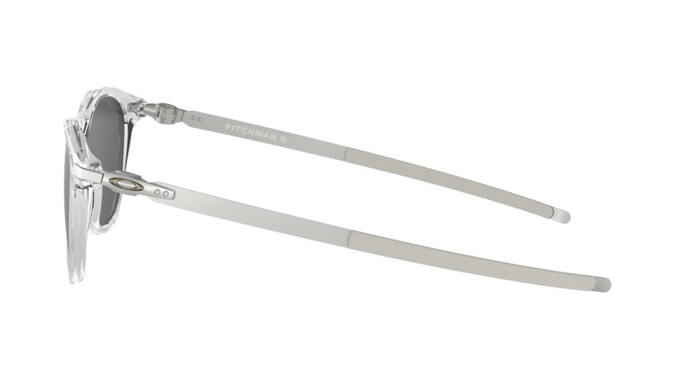 Oakley PITCHMAN R OO9439 Sunglasses 943902-50 - Polished Clear Frame, Prizm Black Lenses