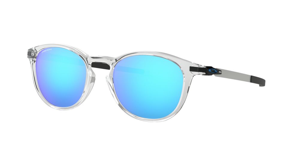 Oakley PITCHMAN R OO9439 Sunglasses 943904-50 - Polished Clear Frame, Prizm Sapphire Lenses