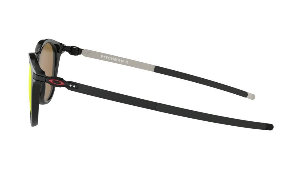 Oakley PITCHMAN R OO9439 Sunglasses 943905-50 - Polished Black Frame, Prizm Ruby Polarized Lenses