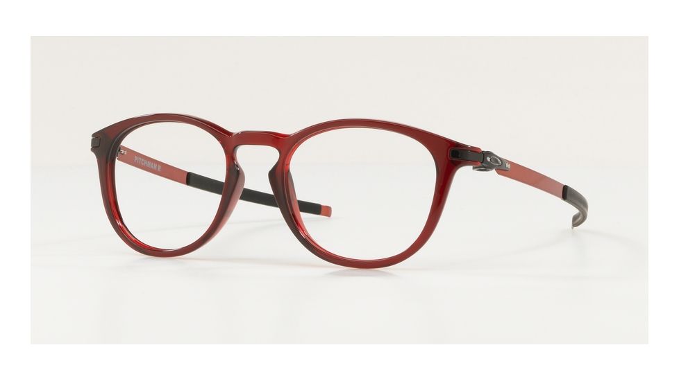 Oakley PITCHMAN R OX8105 Bifocal Prescription Eyeglasses, 50mm, Trans Brick Red, OX8105-810511-50-BI