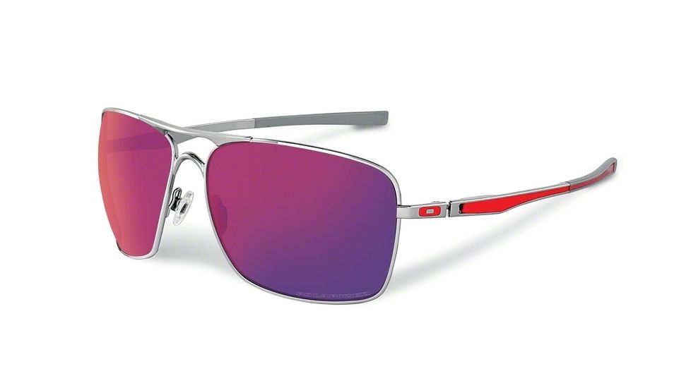 Oakley PLAINTIFF SQUARED OO4063 Progressive Prescription Sunglasses OO4063-406307-63 - Lens Diameter 63 mm, Frame Color Polished Chrome