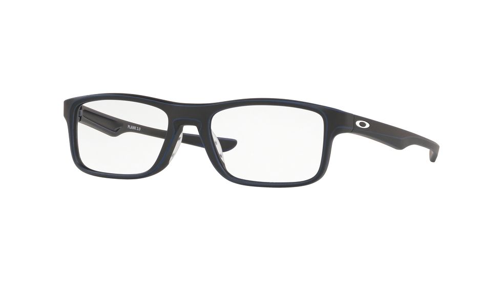 Oakley Plank 2.0 OX8081 Progressive Prescription Eyeglasses, 53mm, Clear Lenses, OX8081-808109-53-PRO
