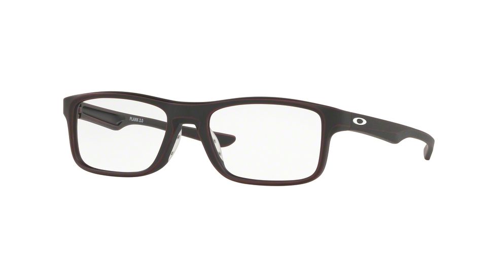 Oakley Plank 2.0 OX8081 Progressive Prescription Eyeglasses, 53mm, Clear Lenses, OX8081-808110-53-PRO