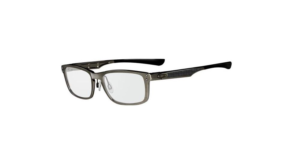 Oakley Plank 53mm Brushed Grey Men's Eyeglass Frames w/ Blank Lenses 22-195