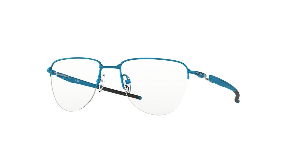 Oakley PLIER OX5142 Eyeglass Frames 514204-52 - Satin Azure Blue Frame, Clear Lenses