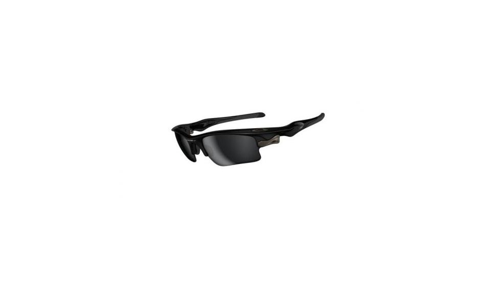 Oakley Fast Jacket XL Single Vision Prescription Sunglasses - Polished Black Frame OO9156-01