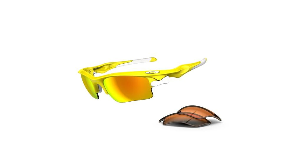 Oakley Fast Jacket XL Progressive Prescription Sunglasses - Lemon Peel Frame OO9156-11