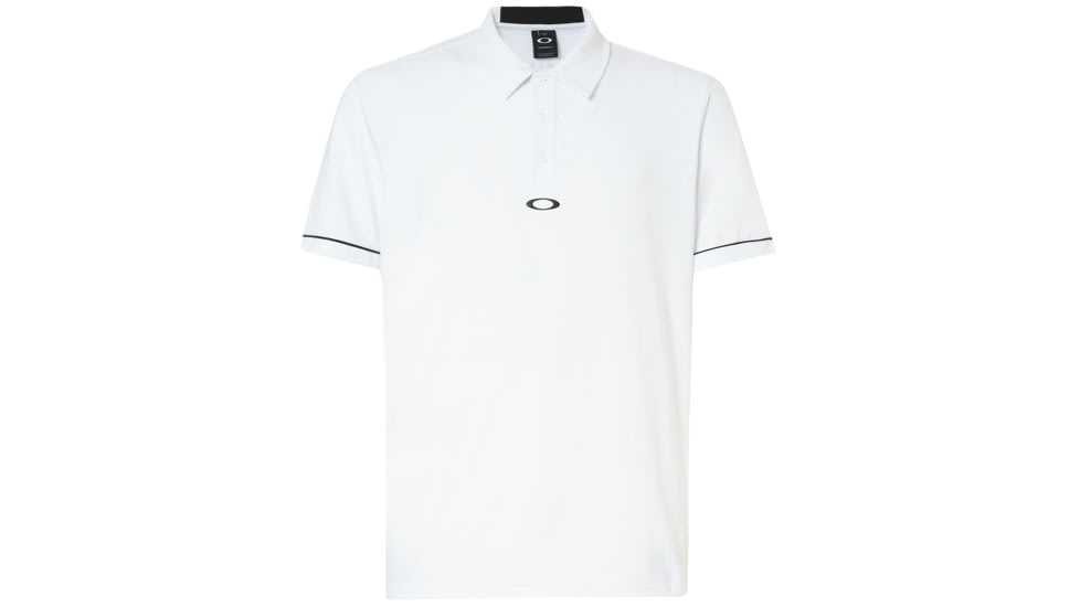 Oakley Polo Contrast Colar Detail Short Sleeve - Mens, Blackout, Large 434277-02E-L