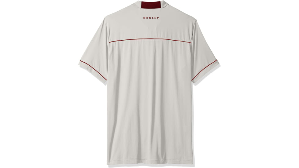 Oakley Polo Contrast Colar Detail Short Sleeve - Mens, Light Grey, Medium, 434277-202-M