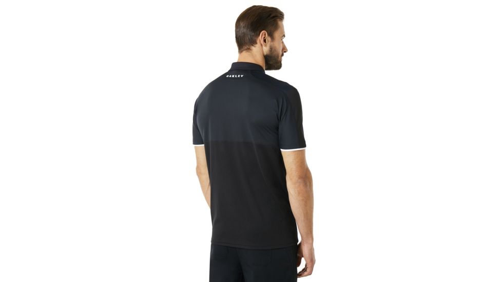 Oakley Polo Shirt Short Sleeve Poliammide - Mens, Blackout, Medium 434220-02E-M