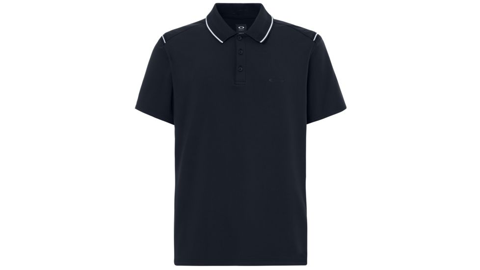 Oakley Polo Shirt Short Sleeve Ribbed DetaiLong Sleeve - Mens, Blackout, 2XL, 434219-02E-XXL