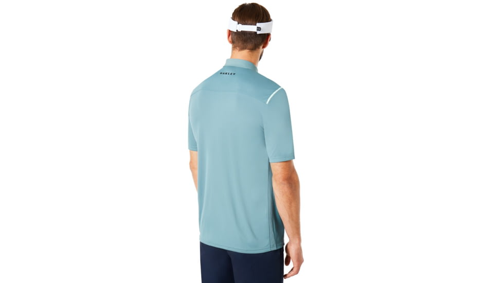 Oakley Polo Shirt Short Sleeve Striped Ellipse - Mens, Ore, Medium, 434229-6BQ-M