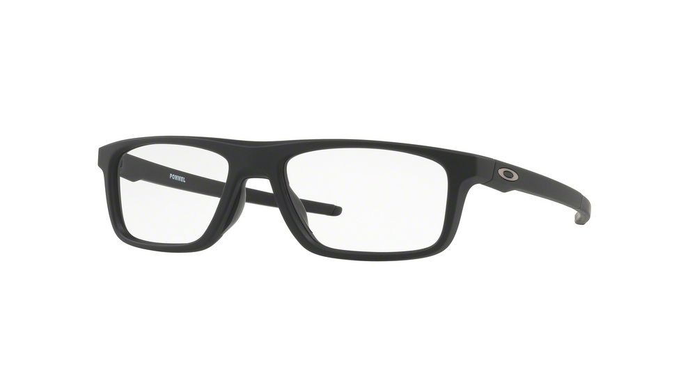 Oakley POMMEL OX8127 Eyeglass Frames 812701-53 - Satin Black Frame, Clear Lenses