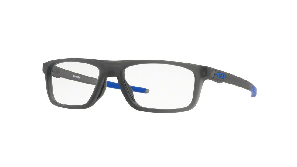 Oakley POMMEL OX8127 Eyeglass Frames 812702-53 - Satin Grey Smoke Frame, Clear Lenses