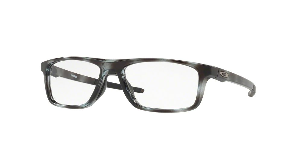 Oakley POMMEL OX8127 Eyeglass Frames 812703-53 - Polished Grey Tortoise Frame, Clear Lenses