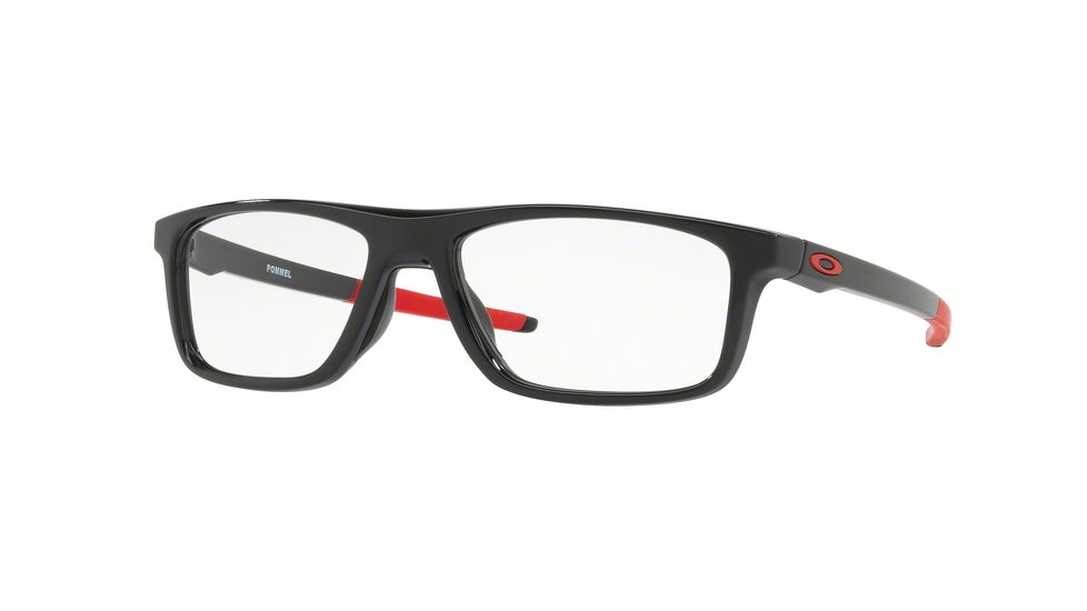 Oakley POMMEL OX8127 Eyeglass Frames 812704-53 - Polished Black Frame, Clear Lenses