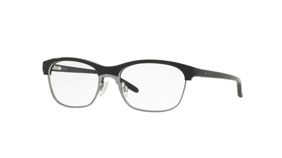 Oakley PONDER OX1134 Single Vision Prescription Eyeglasses 113401-52 - Polished Black Frame