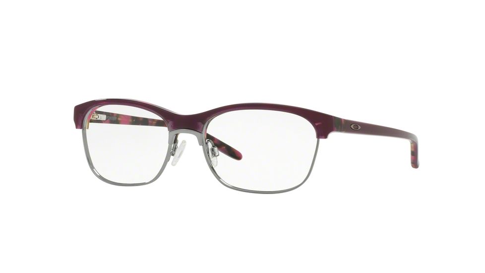 Oakley PONDER OX1134 Single Vision Prescription Eyeglasses 113405-52 - Blackberry Frame