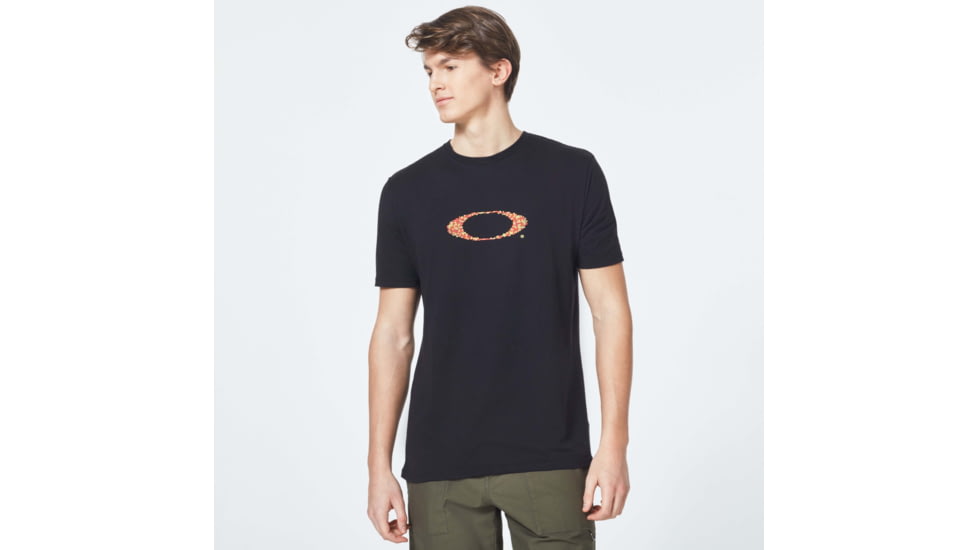 Oakley Pop Ellipse Short Sleeve Tee - Mens, Blackout, Small, FOA400056-02E-S