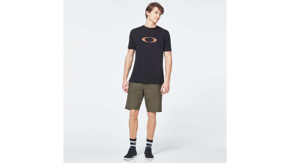 Oakley Pop Ellipse Short Sleeve Tee - Mens, Blackout, Small, FOA400056-02E-S